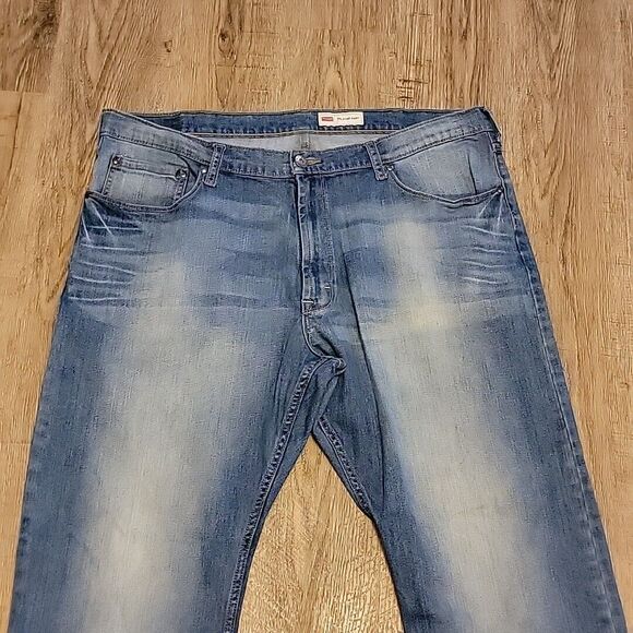 Wrangler Relaxed Boot Denim Blue Jeans ~ Sz 42x30 - Picture 2 of 6